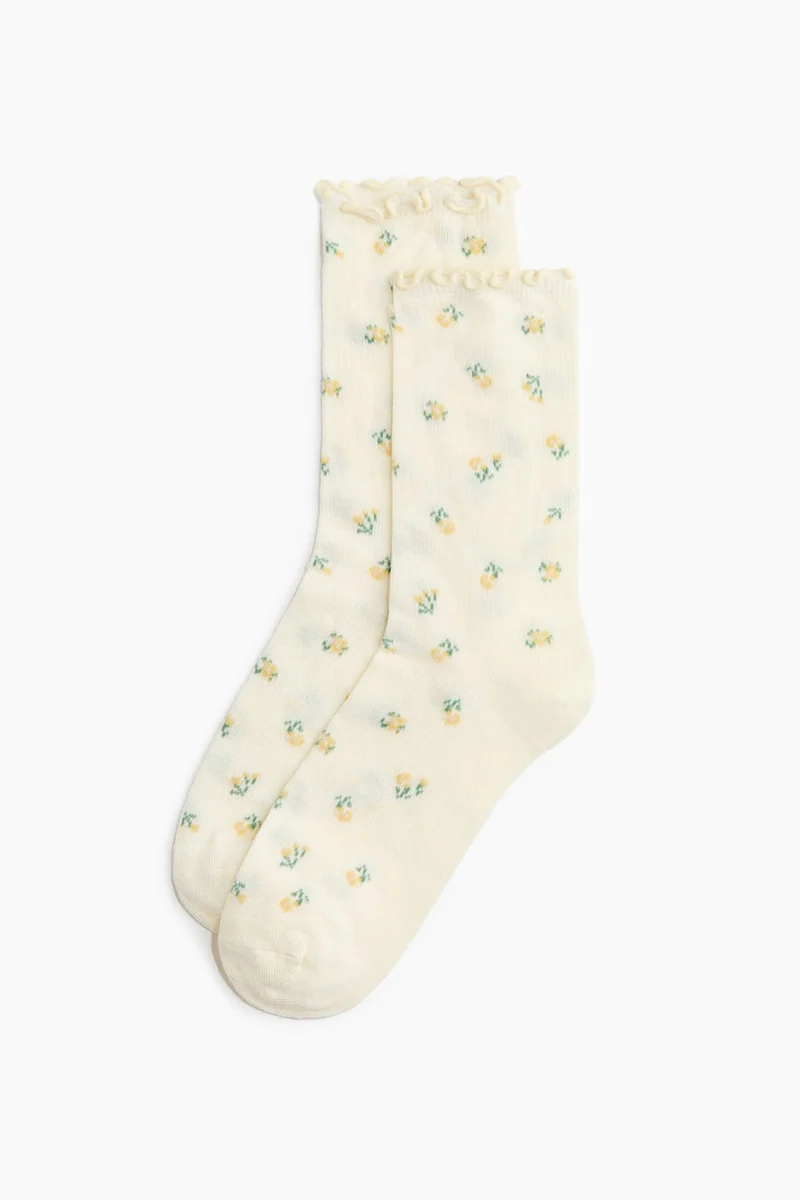 اتش اند ام جوارب محبوكة بنمط بوانتيل - عبوة من 3 أزواج